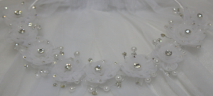 GIRLS COMMUNION FLOWER VEILS (006257F)